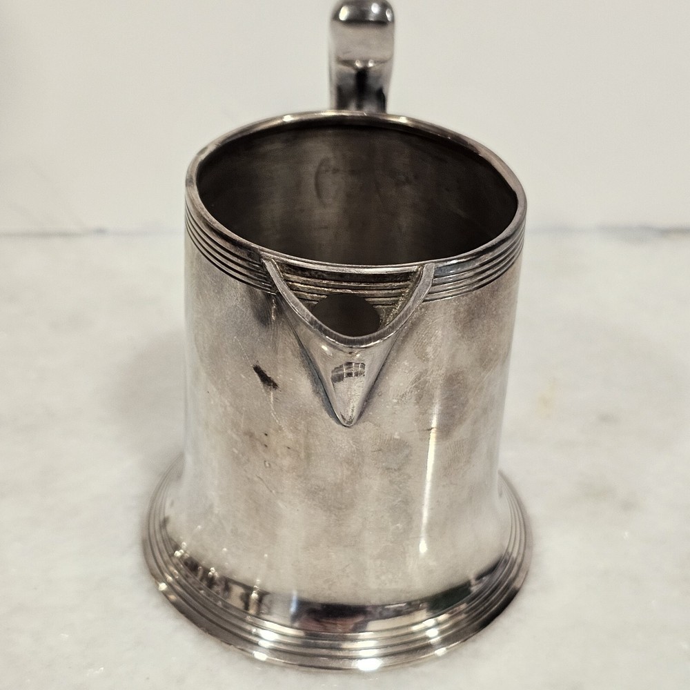 Poole Silver Co Sheffield Silverplated Coffee Tea Pot, Sugar Creamer 4 piece set