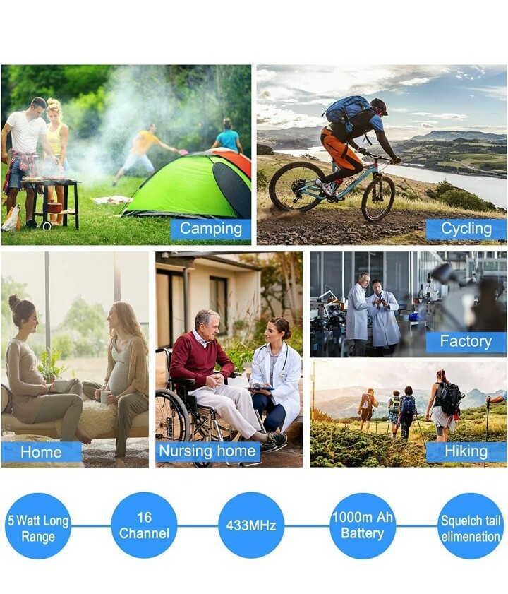 Chunhee Wireless Intercoms for home,camping,hiking,vacation4pack See Description