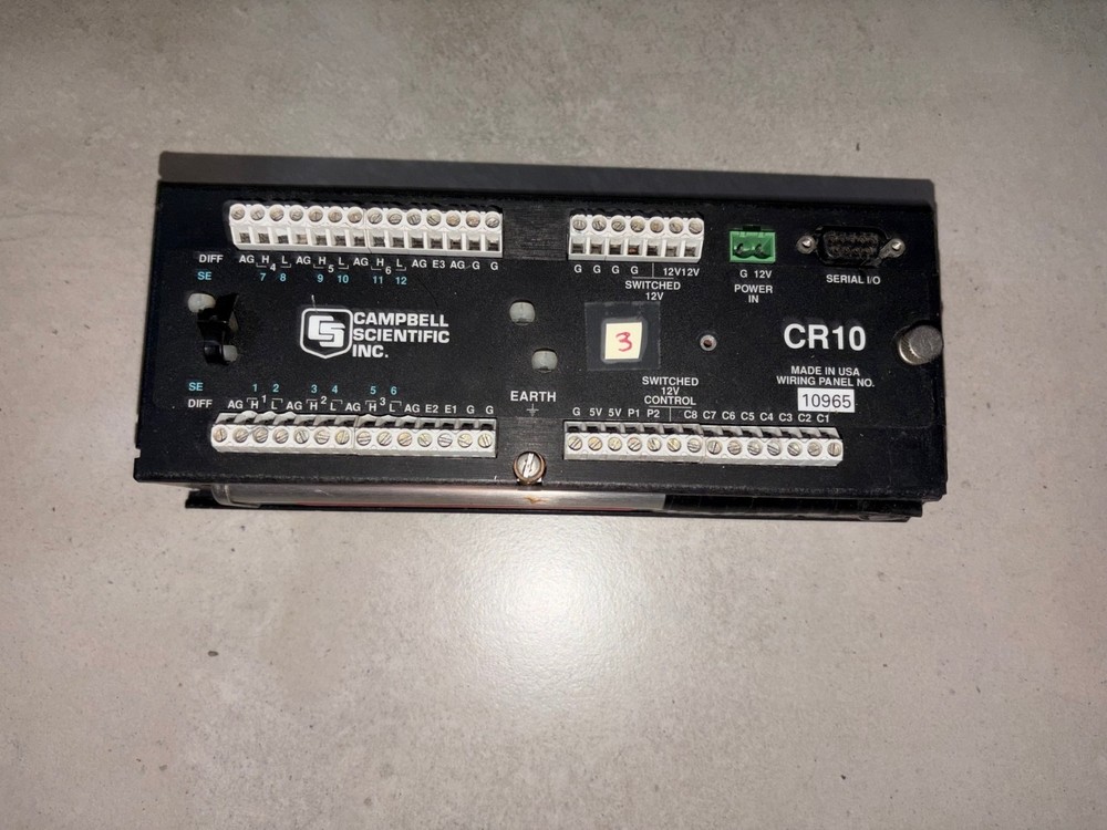 Campbell Scientific Micrologger Model CR10X Wiring Panel