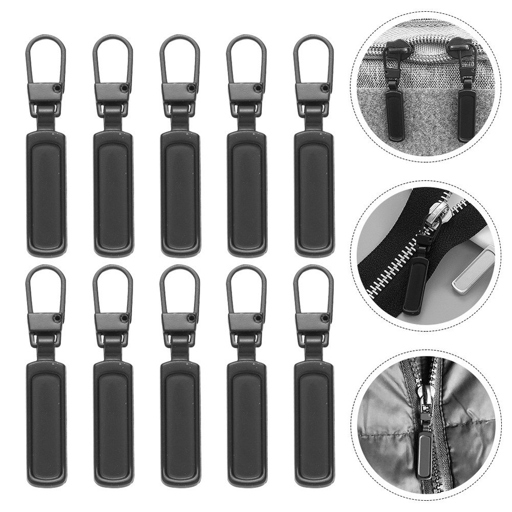 12 Pcs Replacement Zippers Accessories Backpack Pulls Detachable Heads