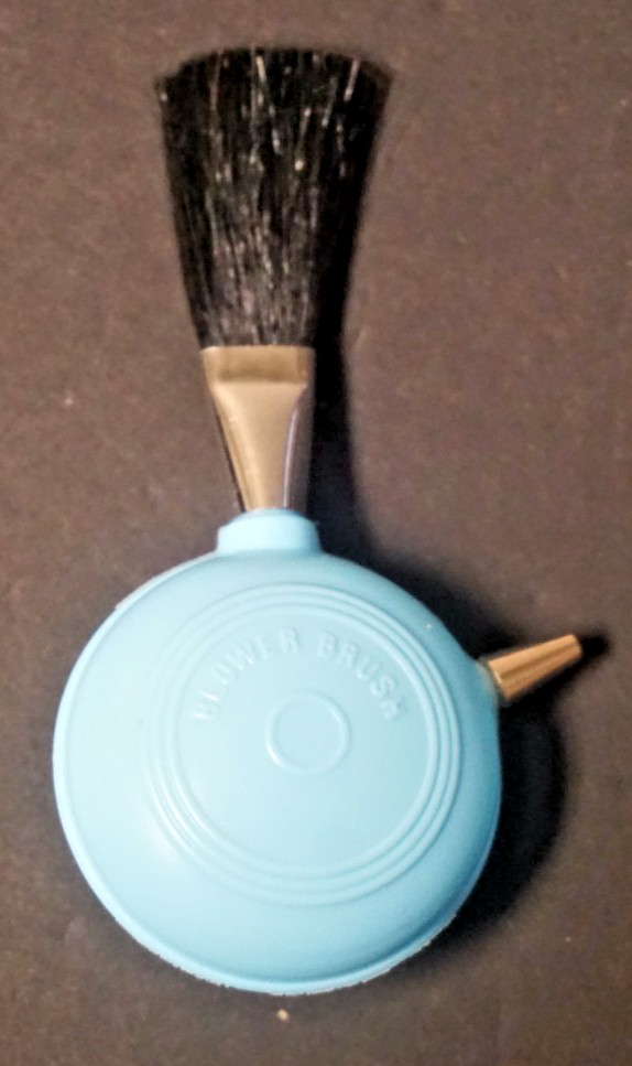 Vintage Camera Blower Brush Blue Accessory