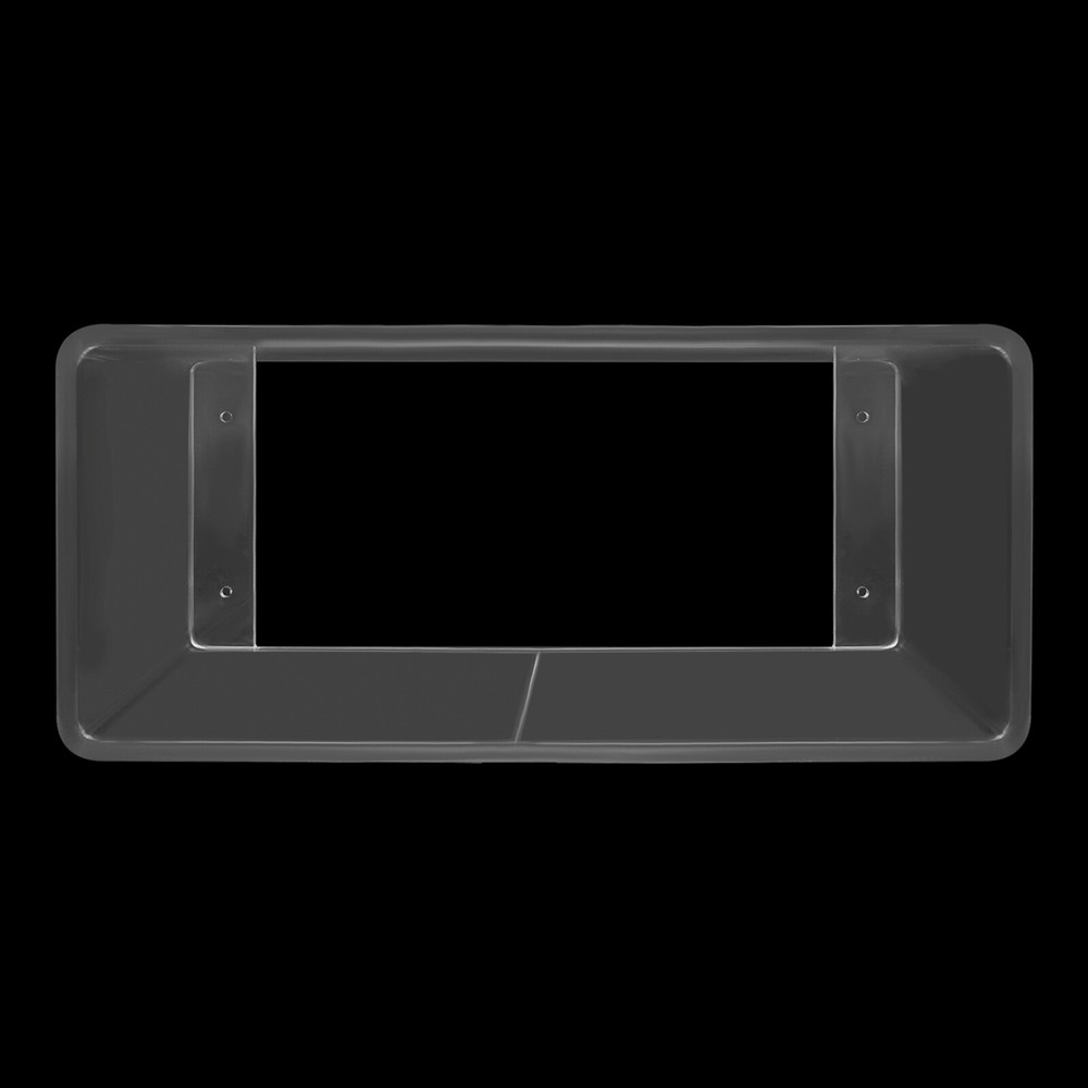 Clear Acrylic 2-Tier Wall-Mounted Nightstand | Floating Bedside Table