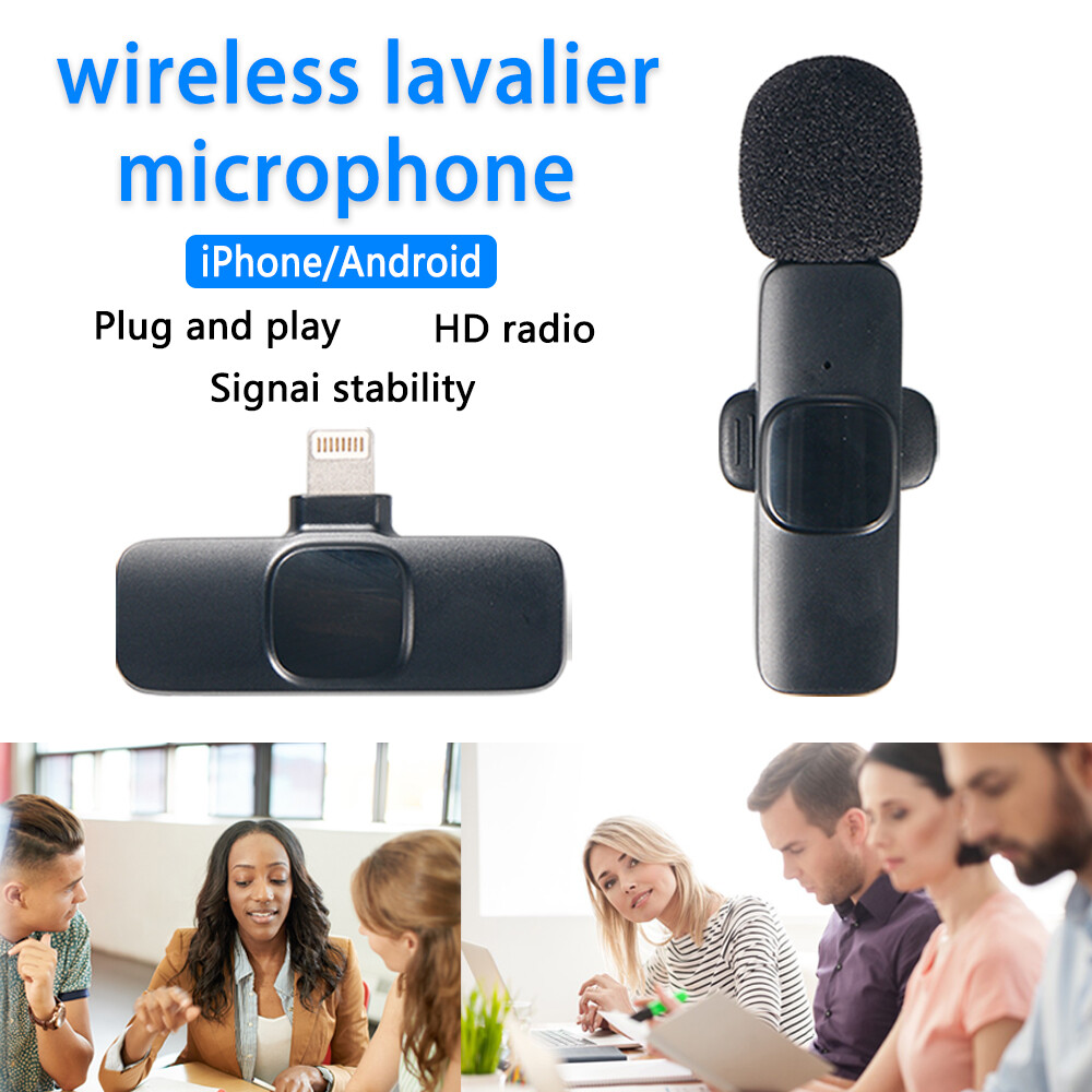 Clip-On Wireless Mic - Ideal for Live Streams/Teaching, Stable Connection