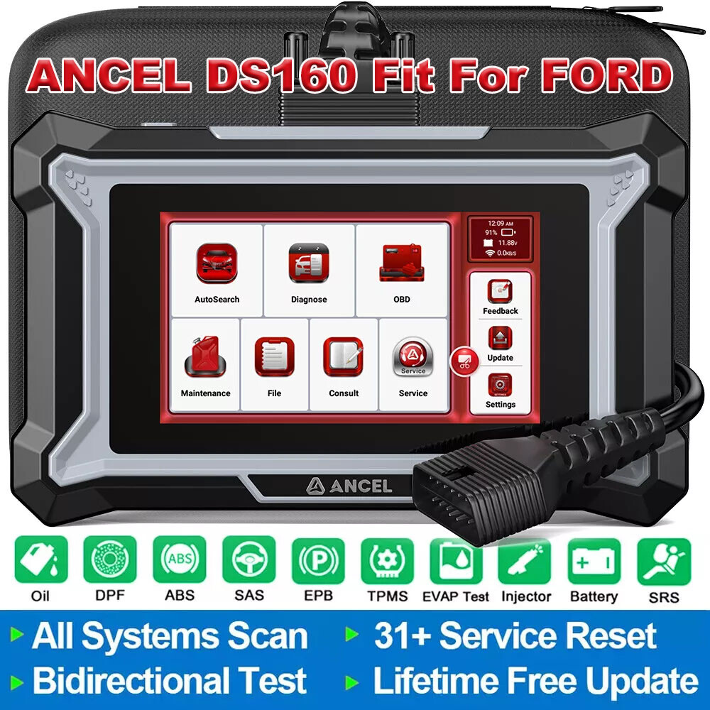 ANCEL DS160 Auto Car Bidirectional Scanner Full System Diagnostic Coding Tool