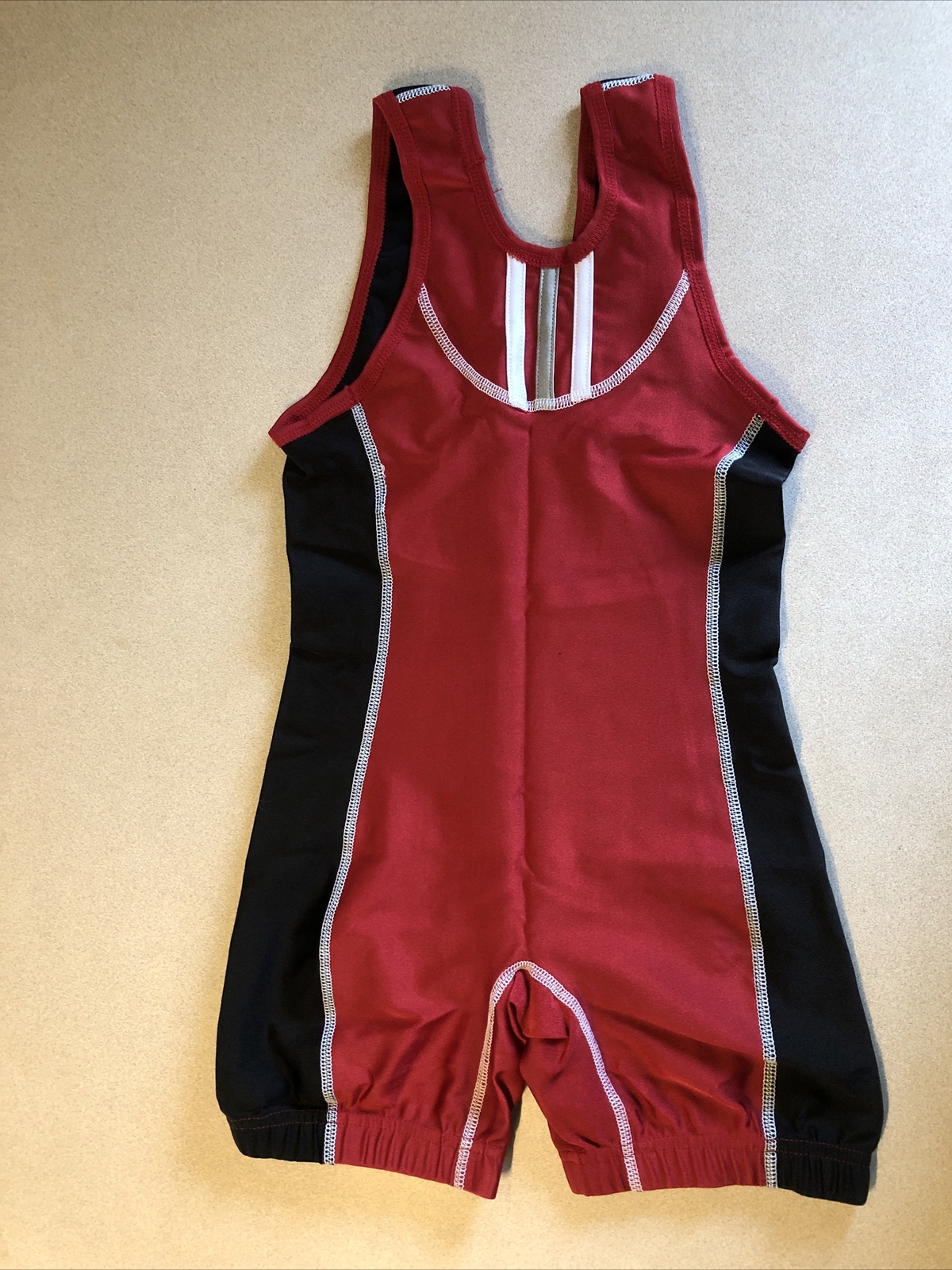 New without Tags Adidas Wrestling Singlet Youth Medium Red and Black