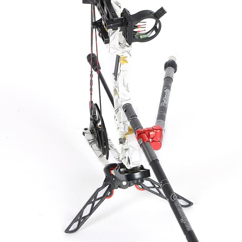 Adjustable Bow Rod Stabilizer V-Bar Mount with Quick Disconnect Sidebar