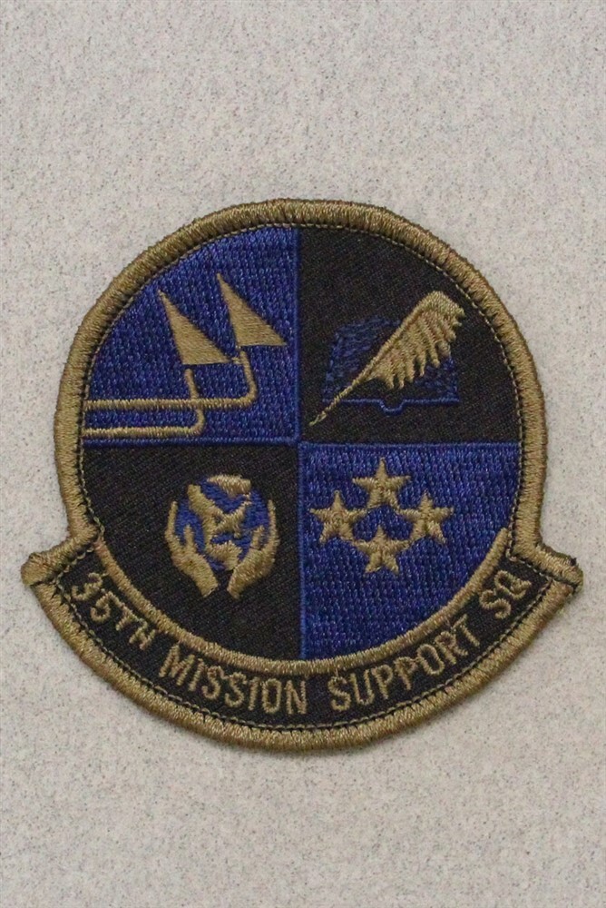 USAF Air Force Patch: 35th Mission Support Squadron - subdued 3859