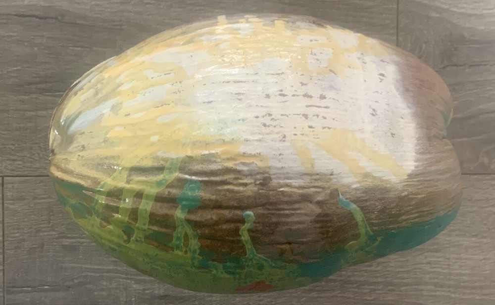 Hand Painted Coconut "key West 1998"