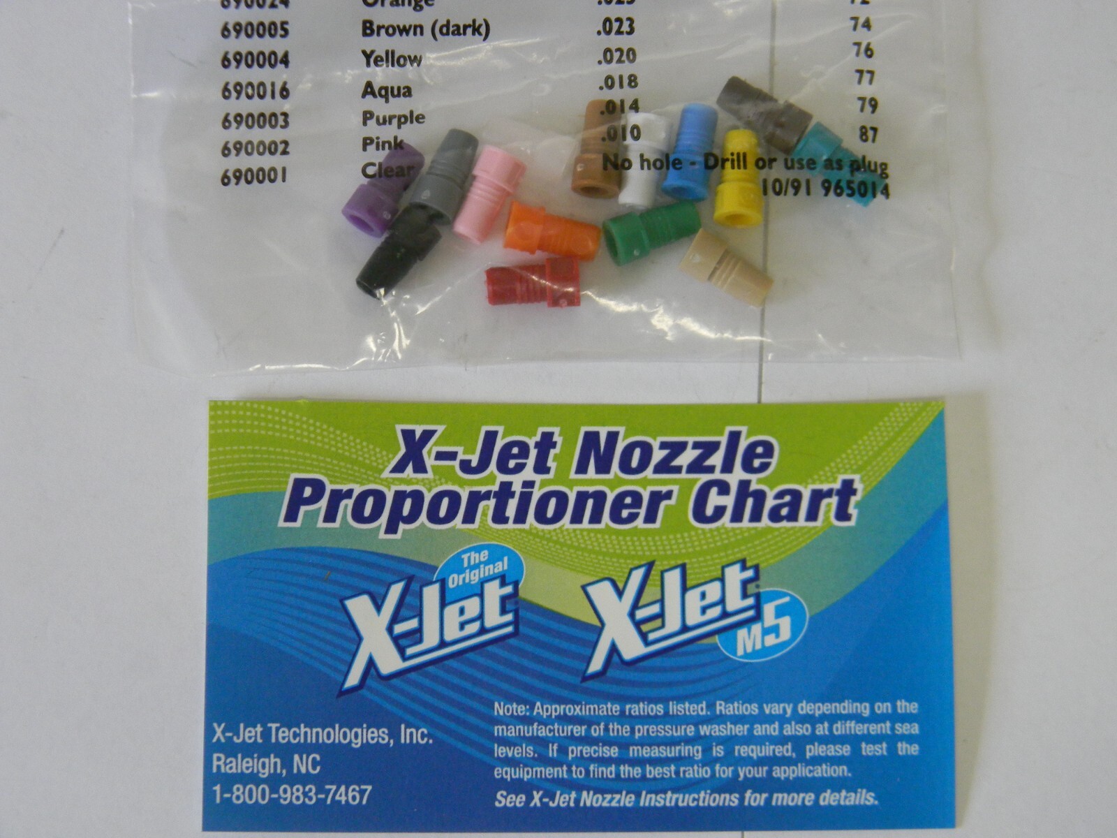 X-JET M5 Variable Long Range Nozzle #13 Kit 3000 - 4000 PSI 4-4.5 GPM XJet X Jet