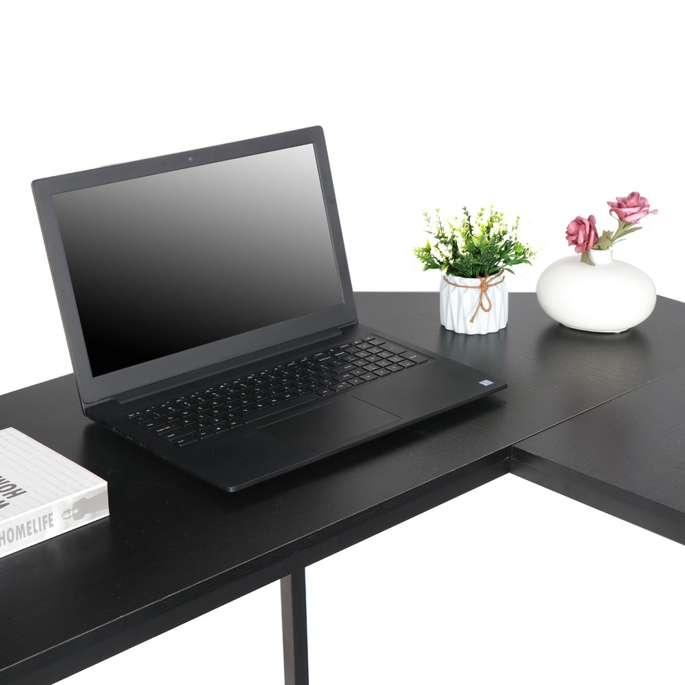66" L-Shaped Gaming Desk Corner Computer Desk PC Laptop Study Table Workstation