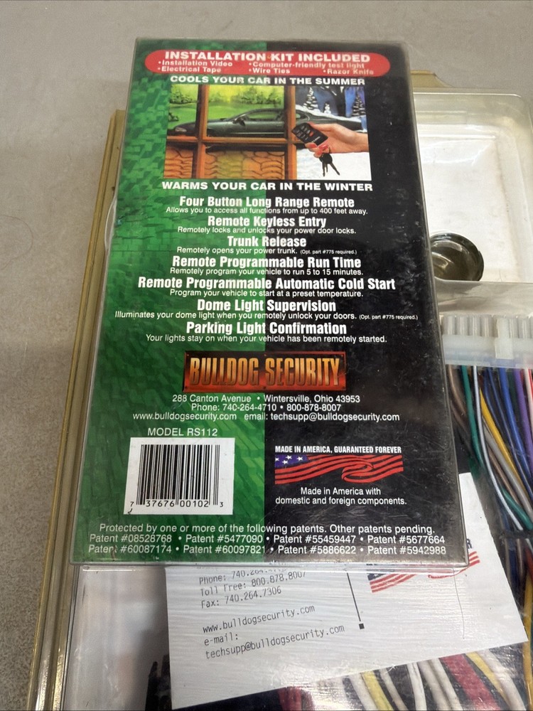 BULLDOG SECURITY Remote Starter, Keyless Entry & Remote RS112