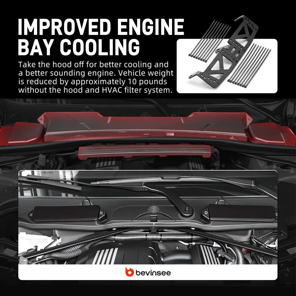 Engine Bay Cowl Harness Mounting Bracket For BMW E90 E91 E92 E93 E82 E88