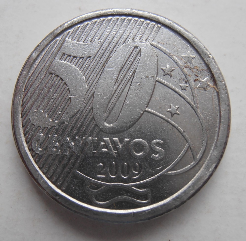 BRAZIL 50 CENTAVOS 2009