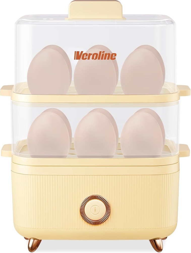 Rapid Egg Cooker 12 Egg Capacity Electric Egg Cooker Hard Boiled Eggs Soft