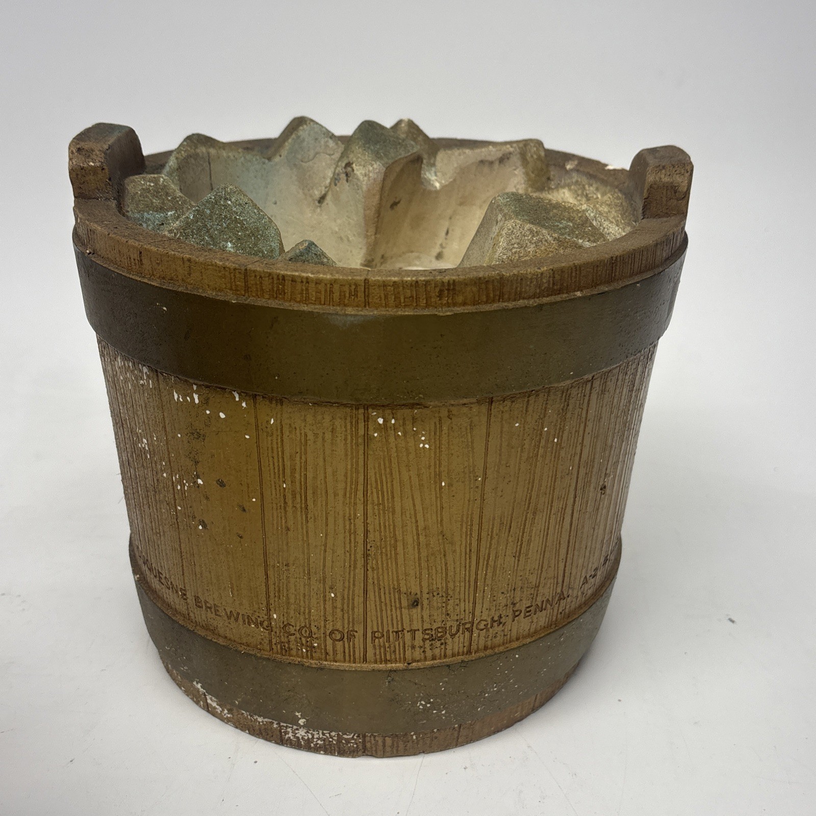 Rare Vintage ASK FOR A FROSTY Duke Duquesne Beer Bucket Sign Display 1958 USA