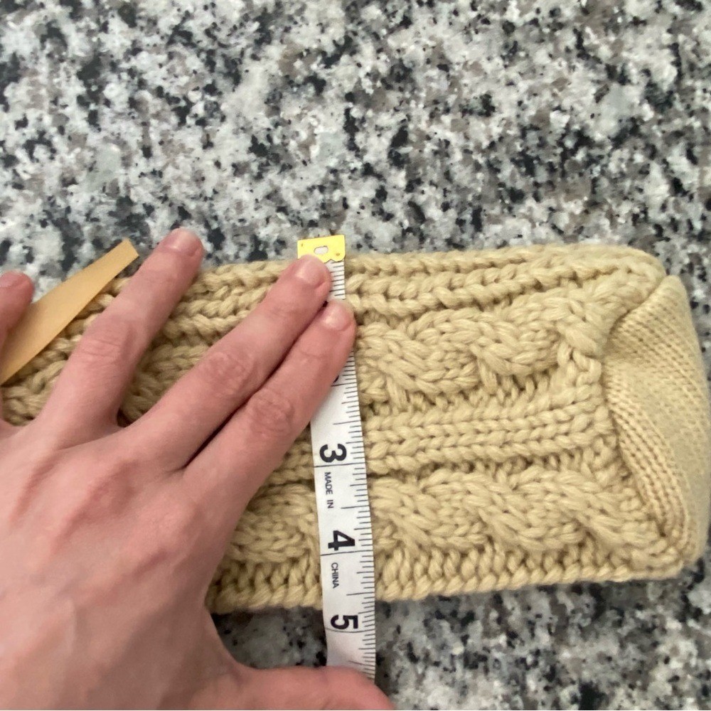 Hand Knit Cable Wine Cozie