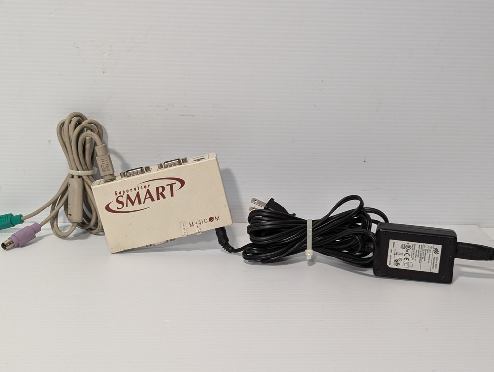 MiniCom 1SU21010 Smart Supervisor 2 Computer KVM Switch, 2 Port