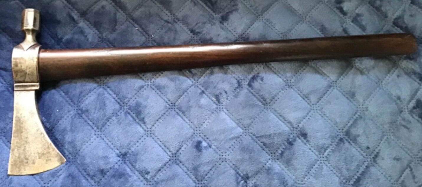 Old NATIVE AMERICAN AUTHENTIC Early ANTIQUE TOMAHAWK Pipe Head Un-Drilled Handle