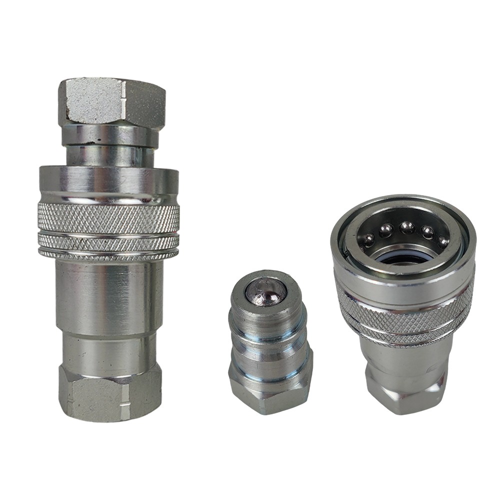 2Sets For Pioneer Ball Style 1/2" NPT Hydraulic Coupler Quick Connect Coupling