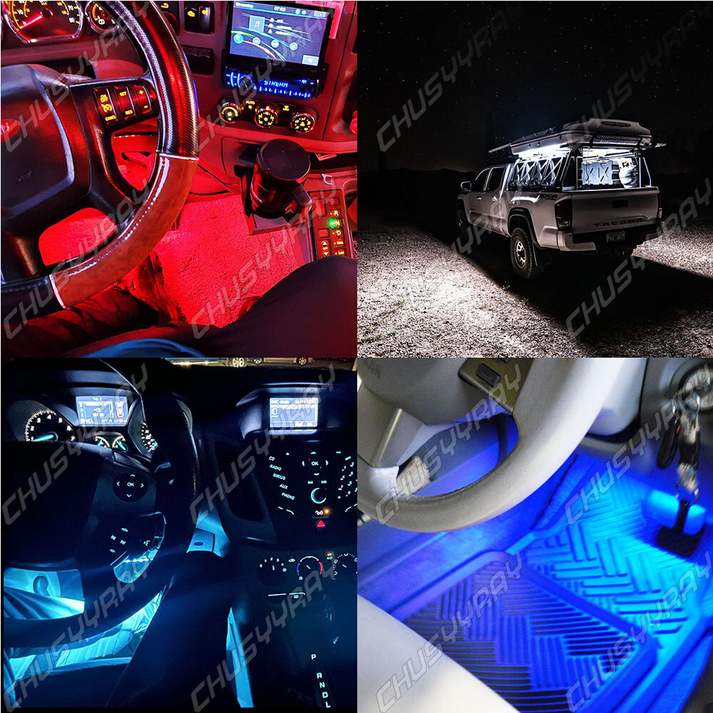 Car Accessories LED Strip Light Remote Control Interior Light Multicolor Light #