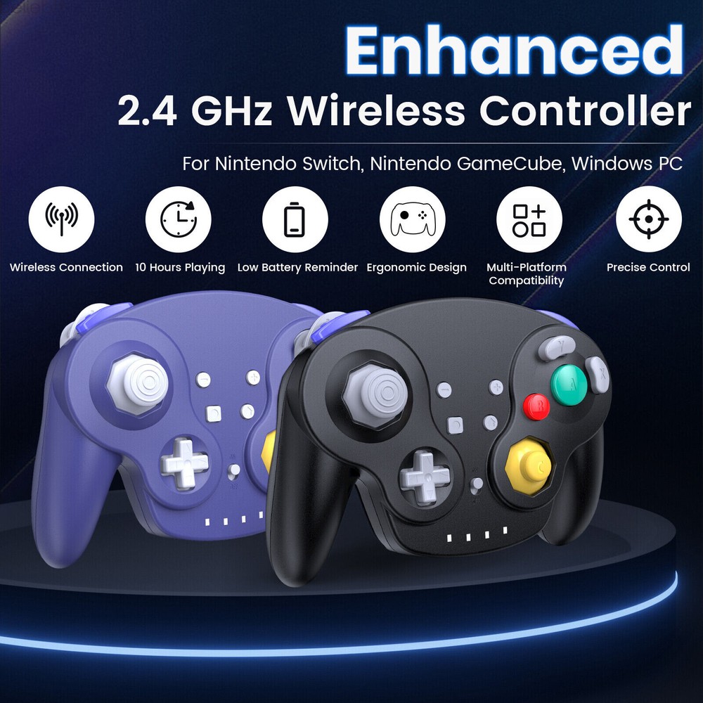 Wireless Gamecube Controller with Adapter for Nintendo Gamecube Wii NCG Gamecube