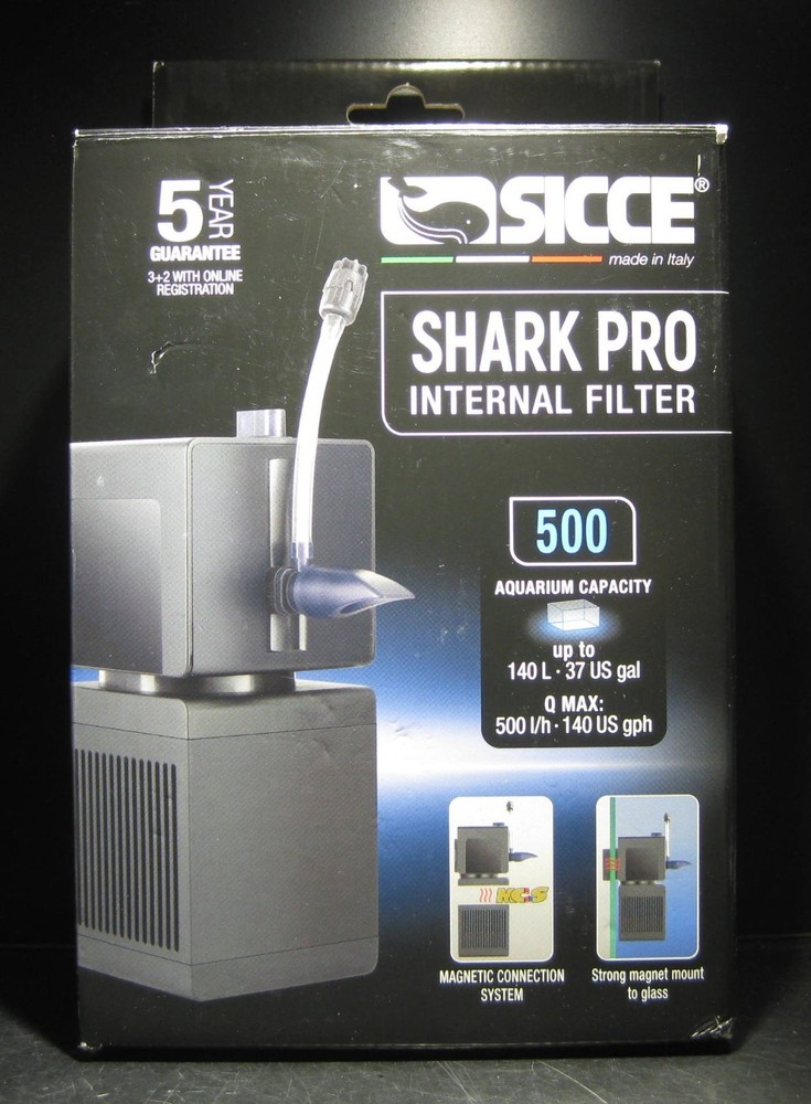 SICCE SHARK PRO 500 Internal Filter (140 gph)