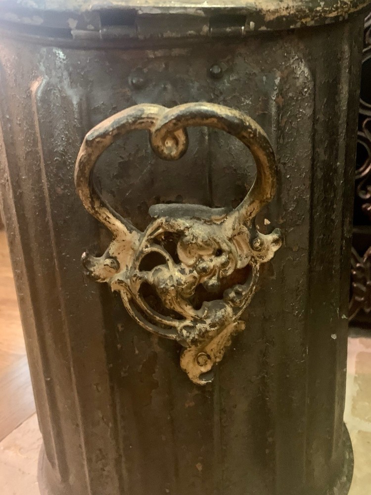 Antique Fireplace Coal Bin Hod wood