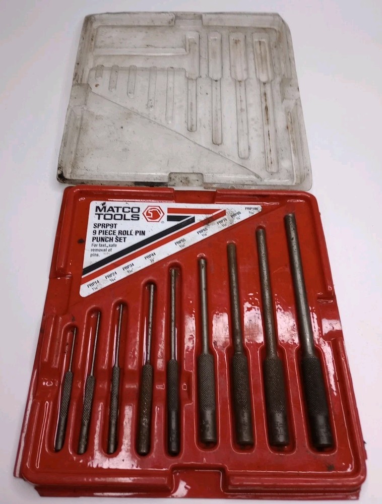 Matco Tools SPRP9T 9pc Roll Pin Punch Set
