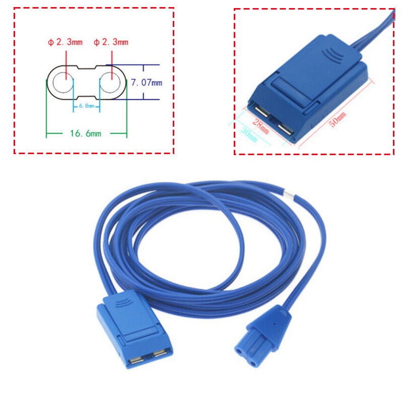 2Pc-Negative Plate Cable Bipolar Rem Negative Plate Connection Cable 3M Reusable