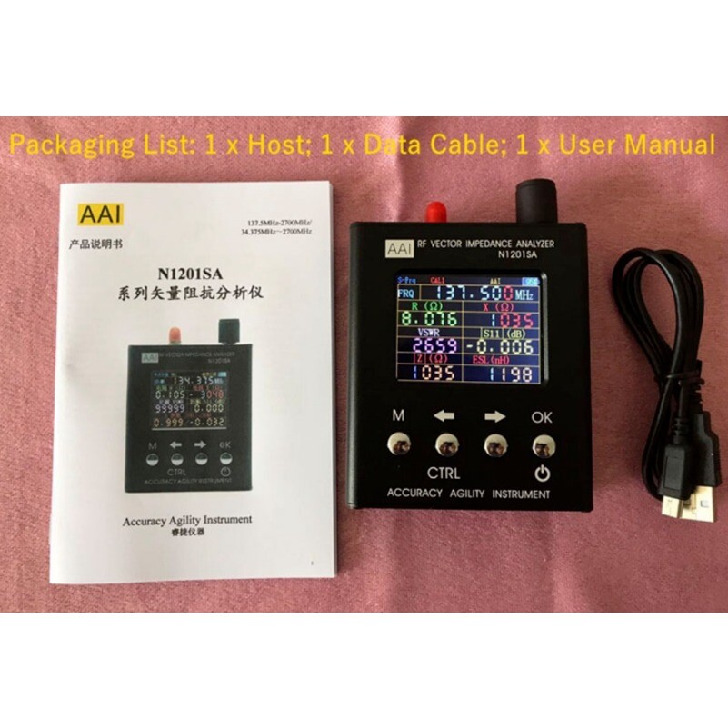 N1201SA+Antenna RF Vector Analyzer RF Impedance Analyzer 34.375M~2700M---
