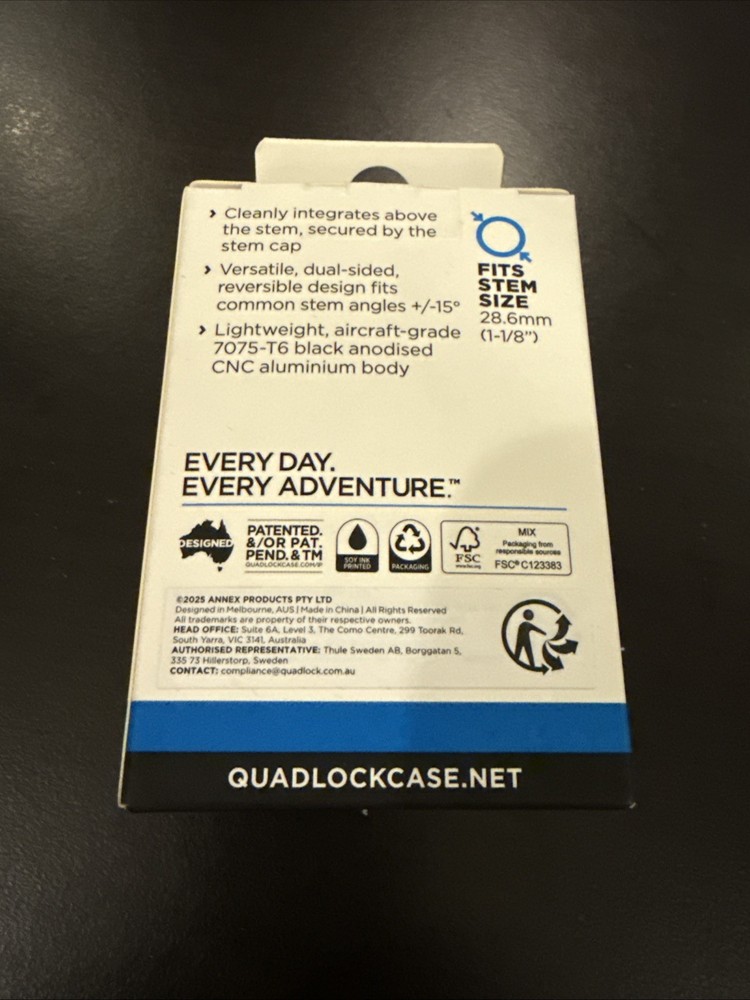 Quad Lock Stem Cap Mount