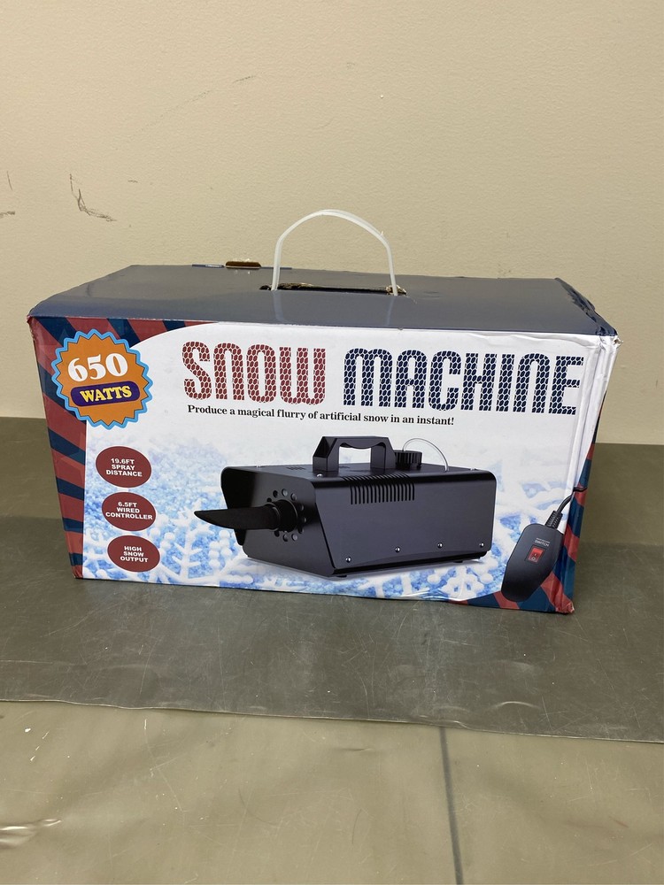 Snow Machine, 650W Snowflake Machine, Artificial Snow Maker with Wired Controlle