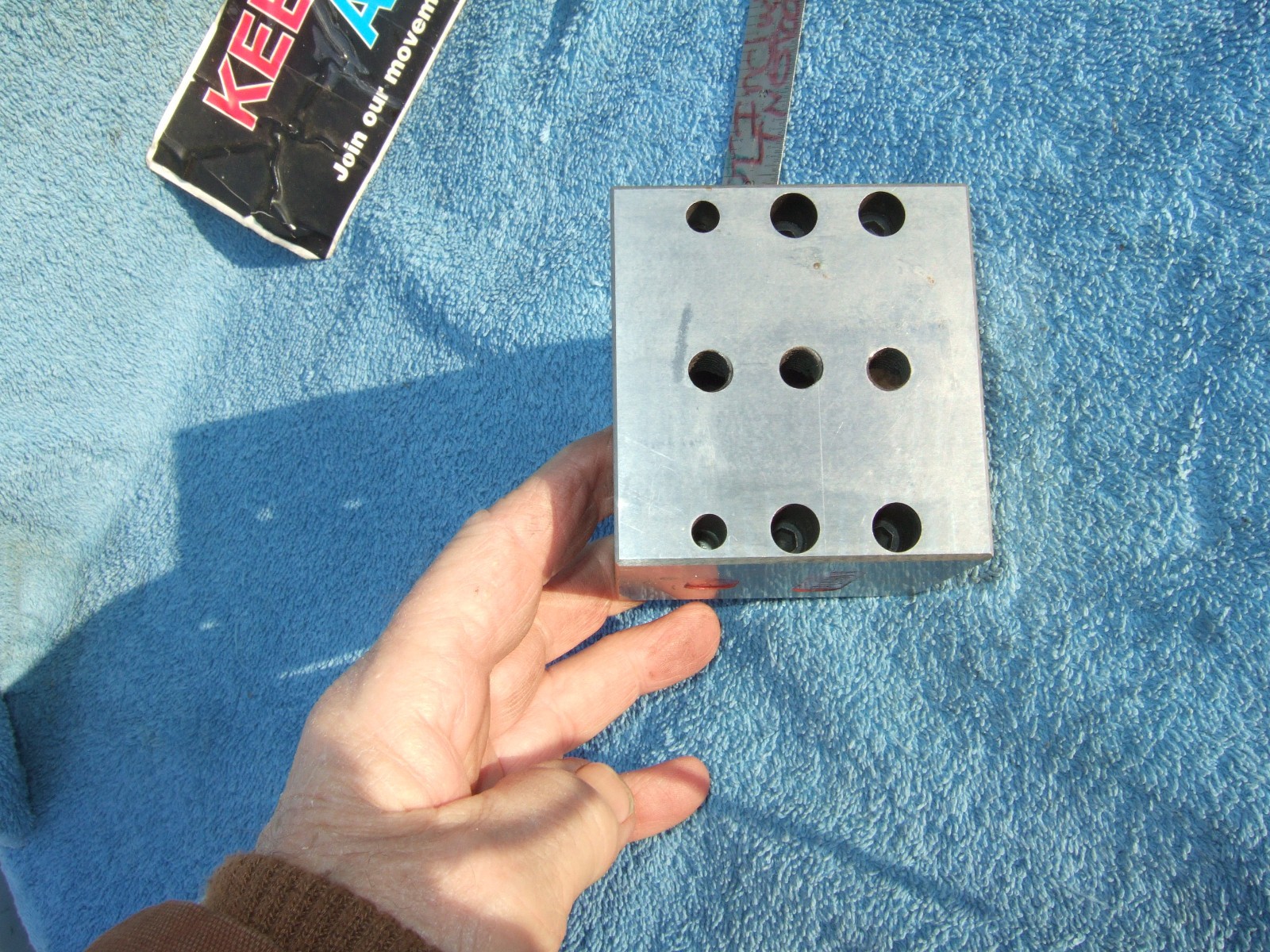 V BLOCK LRG 3 X 3 X 2.8 USA TOOLMAKER MADE 4 YOUR BRIDGPORT MACHINIST GRIND QA