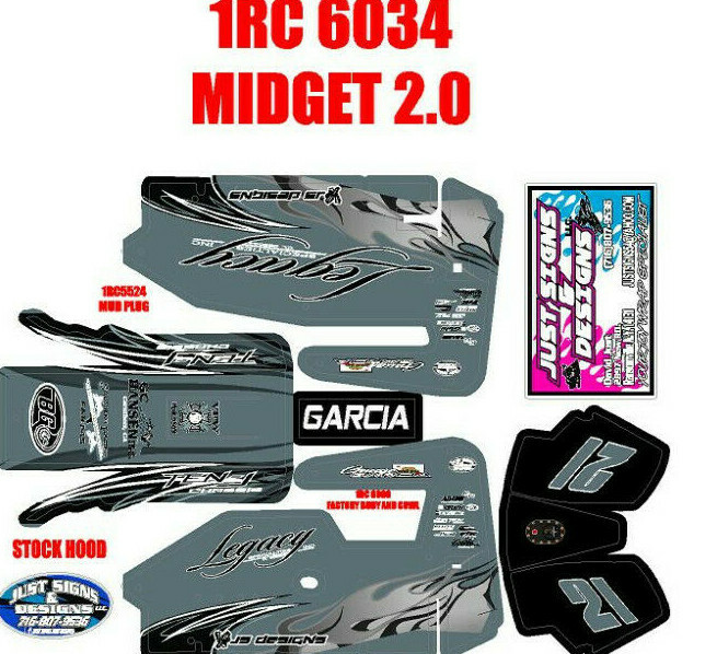 1RC MIDGET WRAP GAUGE GARCIA THEME