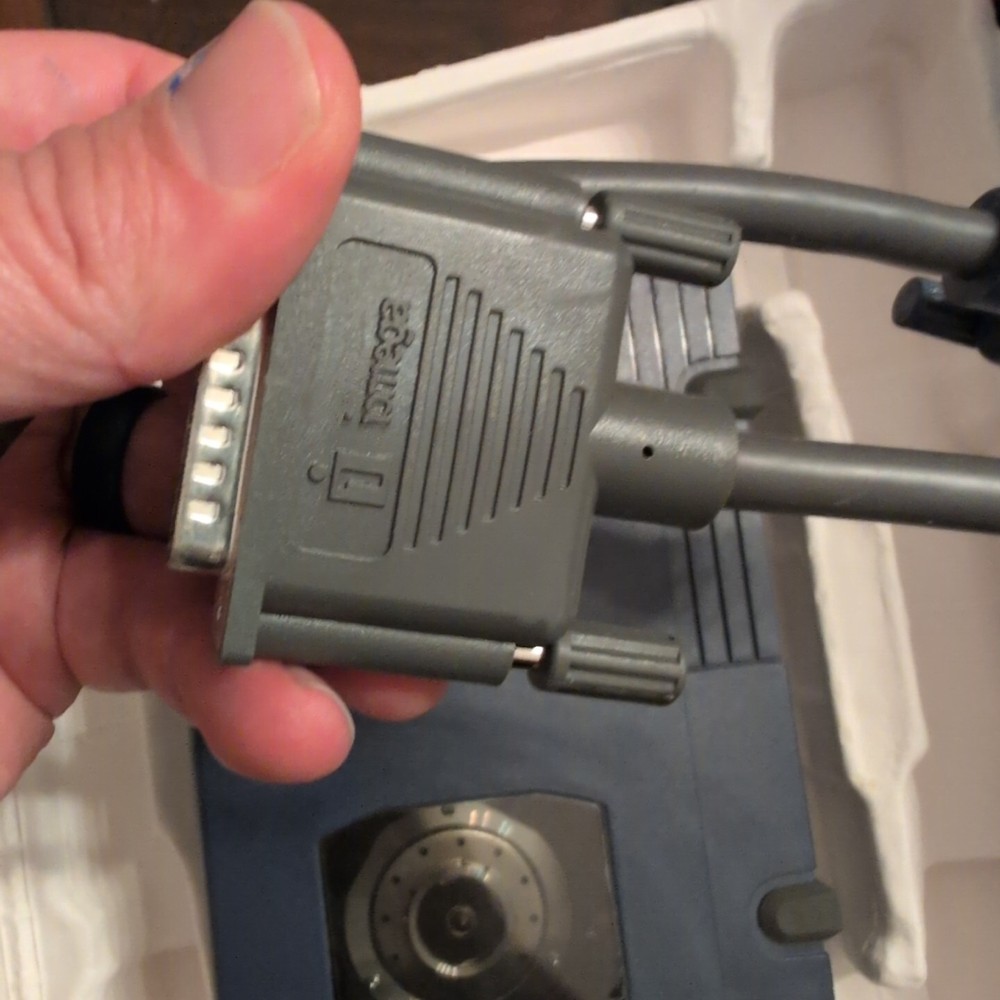 Iomega Zip 100 Portable Drive Parallel Cable Box Power Supply Tested