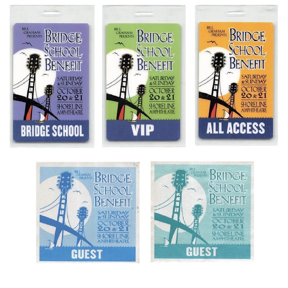 15th Annual Bridge School Benefit Backstage Pass  2001 Bundle 1