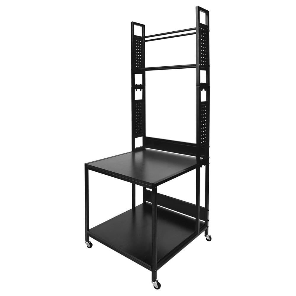 3D Printer Stand with Double Layer Filament Storage Rack Heavy Duty Mobile Table