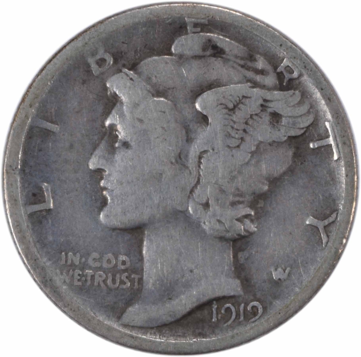 1919-S Mercury Dime VG