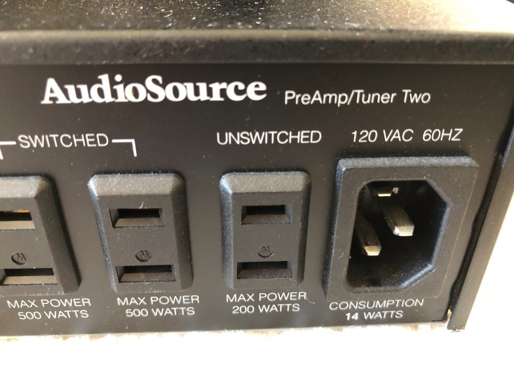 AudioSource PreAmp/Tuner Two & Amp 100 Stereo Power Amplifier