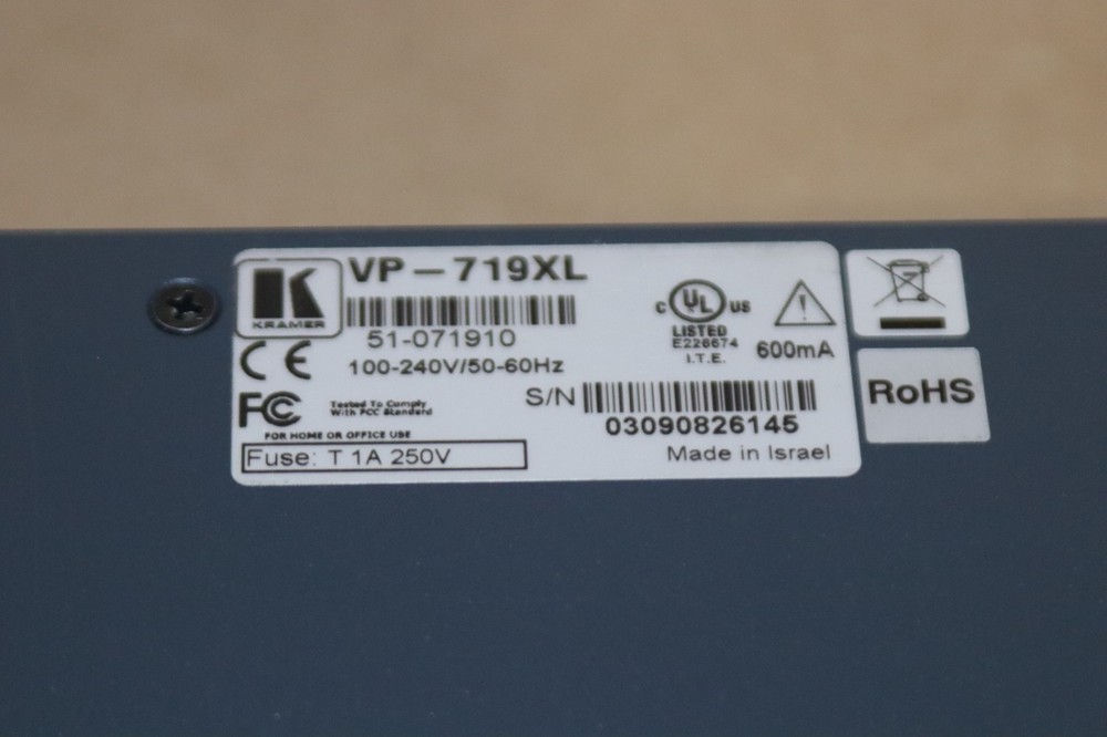 Kramer VP-719xl Presentation Switcher/Scaler