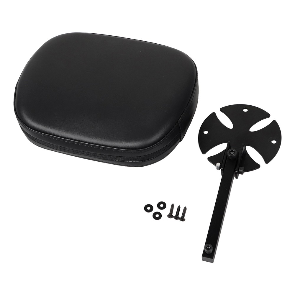 Removable Driver / Passenger Backrest Pad w/ Bracket For Harley Softail Touring