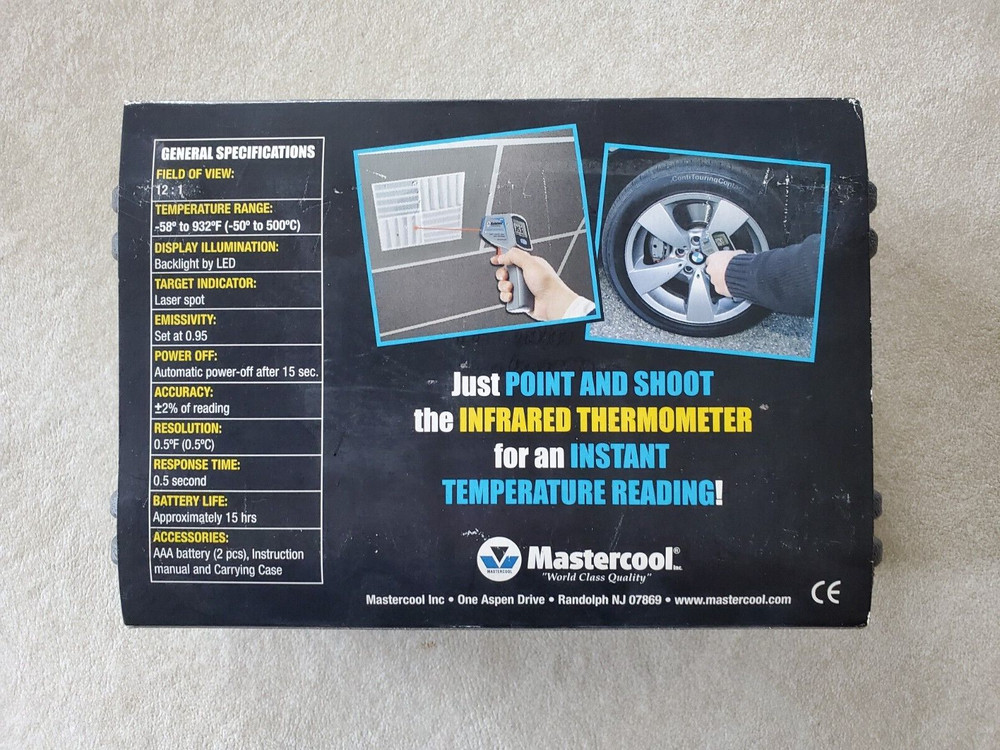 Mastercool 52224A Digital Laser Thermometer