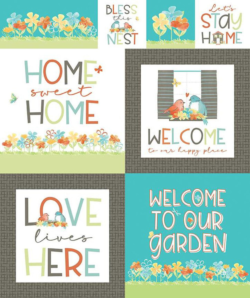 Happy at Home Panel BY Riley Blake -PANEL - Panel measures 36" x 43.5"
