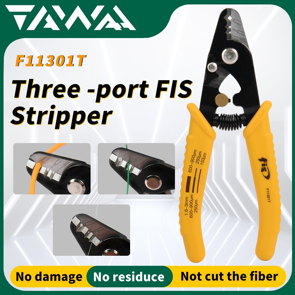 FTTH Fiber Optic Toolkit with Drop Strippping Tool, Coax Cable Stripper ,Cleaner