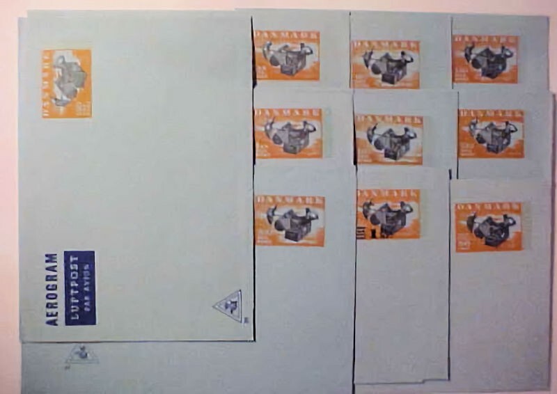 DENMARK AIR LETTERS MINT 10 DIFF # 31 / 47