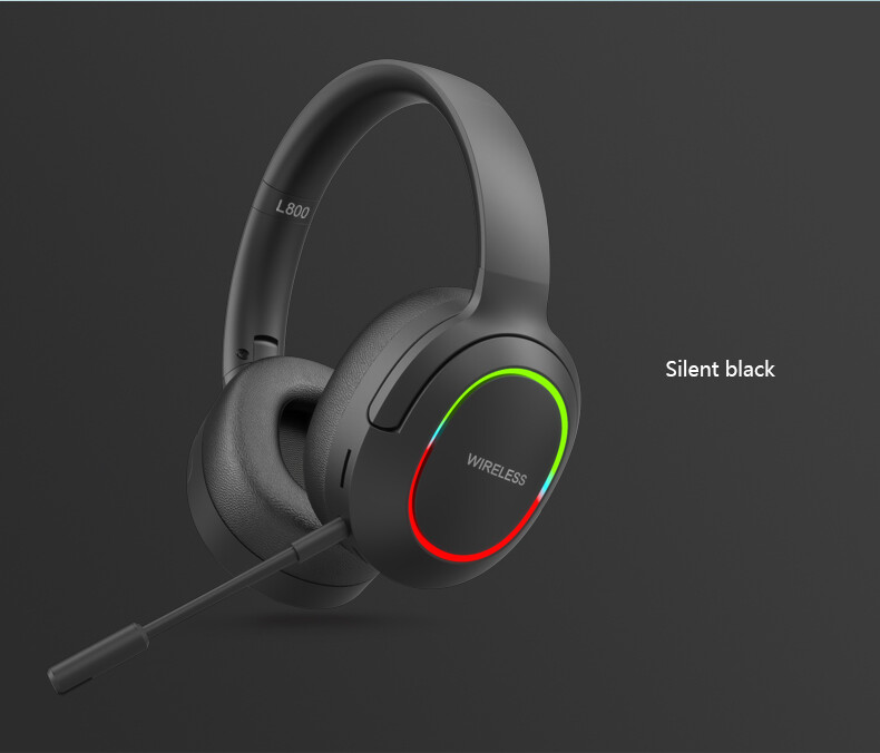 Wireless Bluetooth RGB Headset Mic For Universal iPad Tablet Computer PC Phones