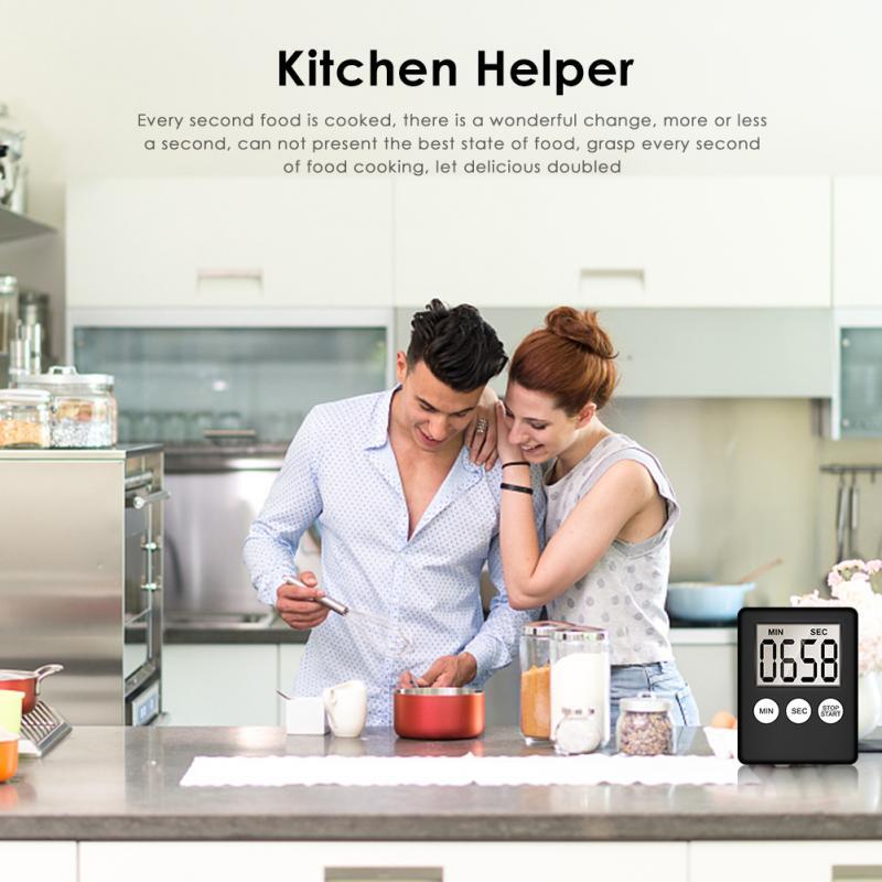 Large LCD Digital Kitchen Cooking Timer Count-Down Up Clock Loud Alarm Magnetic