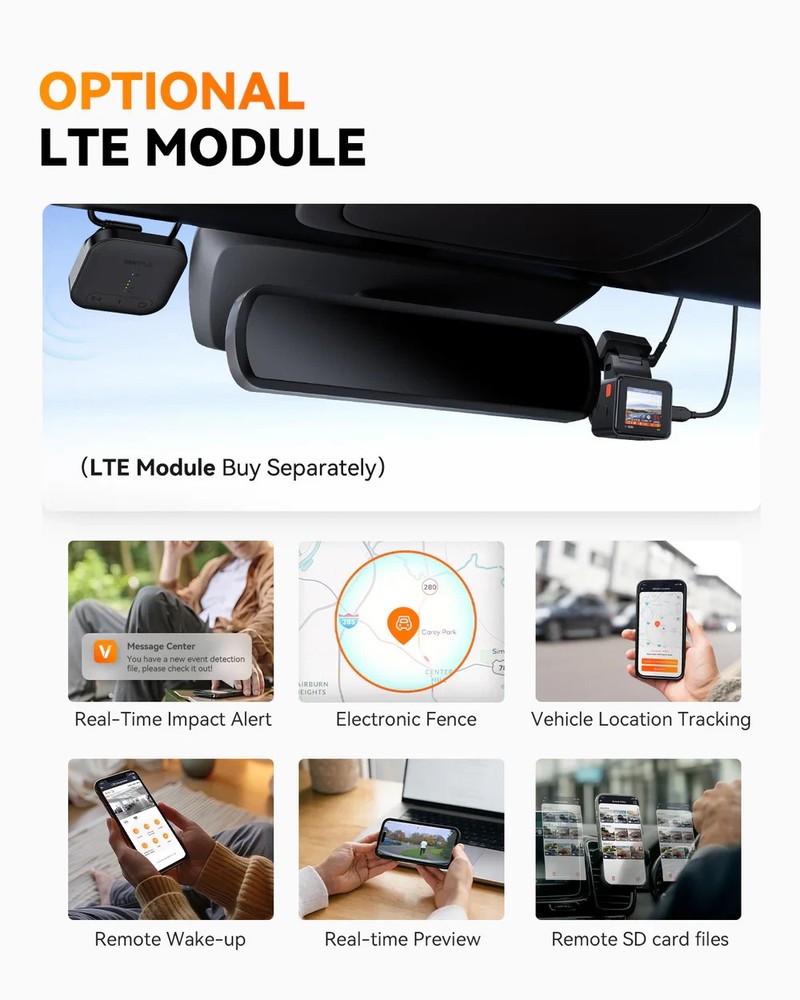 Vantrue E1 Pro 4K Front Dash Cam | Authorized Dealer