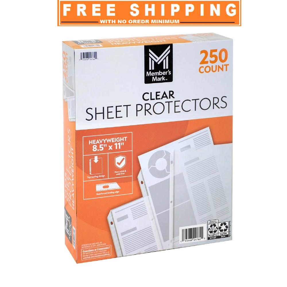 Member's Mark Sheet Protectors, Select Type 250 ct.