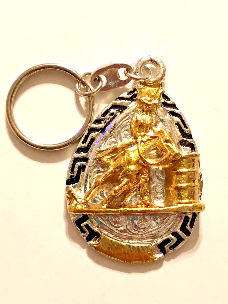 Key Ring Barrel Racer Fob